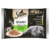 Mokra karma dla kotów - Sheba Delicacy Galaretka mix Smaków 4x85g 38904-uniw - miniaturka - grafika 1