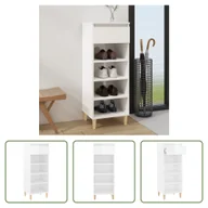 Szafki na buty - The Living Store Szafka na buty biały wysoki połysk 40x36x105 cm materiał drewnopochodny - miniaturka - grafika 1