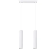 Lampy sufitowe - Sollux SL.1536 - Żyrandol na lince KARBON 2xGU10/10W/230V biały - miniaturka - grafika 1