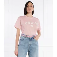Koszulki i topy damskie - Pinko T-shirt TIRAMISU | Regular Fit - miniaturka - grafika 1
