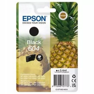 Tusz Epson Oryginalny Wkład Atramentowy Epson 604 Czarny - Tusze oryginalne Tusz Epson Oryginalny Wkład Atramentowy Epson 604 Czarny - Tusze oryginalne - miniaturka - grafika 1