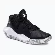 Buty sportowe męskie - Buty do koszykówki dziecięce Under Armour GS Jet '21 black/white - miniaturka - grafika 1