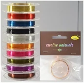 Dekoratorstwo - Drut Jubilerski Miedziany 0.30 Mm X 10 Mb Jasnobrązowy , Galeria Hobby - miniaturka - grafika 1