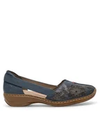 Półbuty damskie - Rieker Półbuty 41396-12 Granatowy - miniaturka - grafika 1