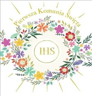 Kartki okolicznościowe i zaproszenia - Karnet KW Komunia Wianek Nowa - miniaturka - grafika 1