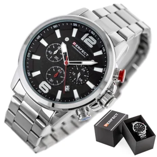 Zegarek ZEGAREK MĘSKI PERFECT M506CH-02 - CHRONOGRAF (zp382a) + BOX - Zegarki męskie - miniaturka - grafika 7