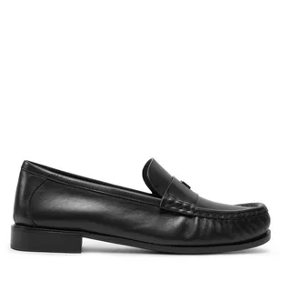Mokasyny Max Mara Mmloafer 24245262316 Czarny - Mokasyny damskie - miniaturka - grafika 1