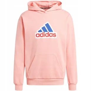 Bluza męska adidas FI BOS HD OLY różowa IS9597 S - Bluzy męskie - miniaturka - grafika 1