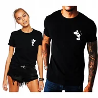 Koszulki i topy damskie - KOSZULKI dla Par MYSZ MYSZKA ZESTAW KOSZULEK DLA ZAKOCHANYCH WALENTYNKI XXL - miniaturka - grafika 1