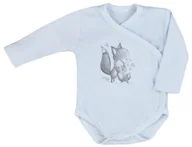 Body dla niemowląt - Body kopertowe dla noworodka niebieskie Foxy, Koala baby 56 - miniaturka - grafika 1