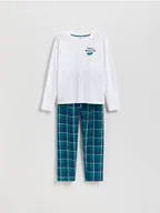 Skarpetki dla dzieci - Reserved - Dwuczęściowa piżama - biały - miniaturka - grafika 1