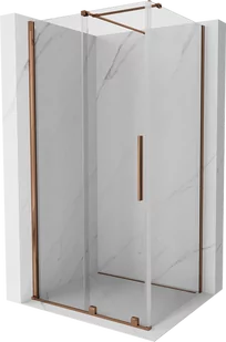Mexen Velar kabina prysznicowa rozsuwana 120x80 cm, transparent, różowe złoto - 871-120-080-01-60 - Kabiny prysznicowe - miniaturka - grafika 1