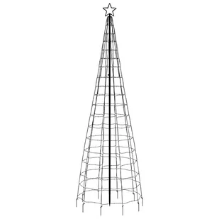Choinka z lampek, z kołkami, 570 ciepłych białych LED, 300 cm Lumarko! - Oświetlenie świąteczne - miniaturka - grafika 6