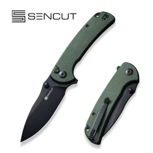 Nóż składany Sencut Pulsewave Green Canvas Micarta, Black 9Cr18MoV (S23032-3) - Noże - miniaturka - grafika 1