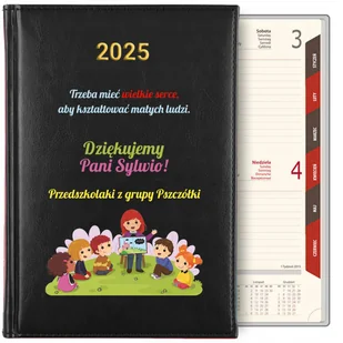 KALENDARZ NOTES A5 2025 PREZENT DLA PRZEDSZKOLANKI ZAKOŃCZENIE ROKU IMIĘ - Notesy i bloczki - miniaturka - grafika 1