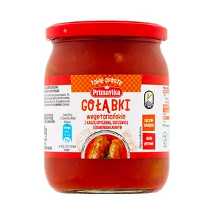 Gołąbki wegetar. k.grycz. soczewicą 480g Primavika - Warzywa w marynacie - miniaturka - grafika 1