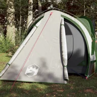 Namioty - vidaXL Namiot kempingowy, 2-os., zielony, 320x140x120 cm, tafta 185T - miniaturka - grafika 1