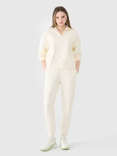 4F Spodnie dresowe joggery damskie 4FWSS25TTROF0996-11S Biały Roz. XXL - Spodnie damskie - miniaturka - grafika 1