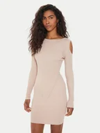 Sukienki - Guess Sukienka dzianinowa Emely W4YK08 Z3FF0 Różowy Regular Fit - miniaturka - grafika 1