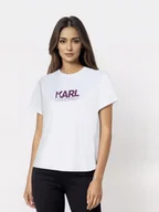 Koszulki i topy damskie - Karl Lagerfeld t-shirt biały [rozmiar S] - miniaturka - grafika 1