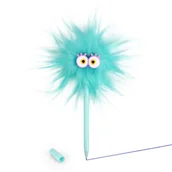 Długopisy - Długopis Z Oczami I Szaloną Fryzurą Funky Blue Herbs - miniaturka - grafika 1