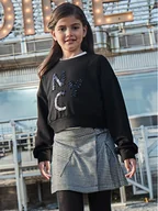 Spodenki damskie - Mayoral Szorty materiałowe 7976 Czarny Regular Fit - miniaturka - grafika 1