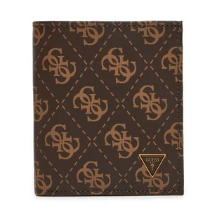 Duży Portfel Męski Guess SMVELE LEA22 Brązowy - Portfele - miniaturka - grafika 1