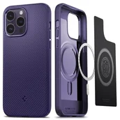 Etui i futerały do telefonów - Spigen Etui ochronne Mag Armor do iPhone 14 Pro Deep Purple - miniaturka - grafika 1
