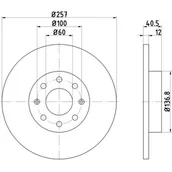 Tarcze hamulcowe - Tarcza hamulcowa MINTEX MDC1838 - miniaturka - grafika 1