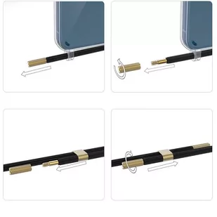 Etui Flexair Chain Magsafe do Apple iPhone 15 Pro Black & Beige - Etui i futerały do telefonów - miniaturka - grafika 3