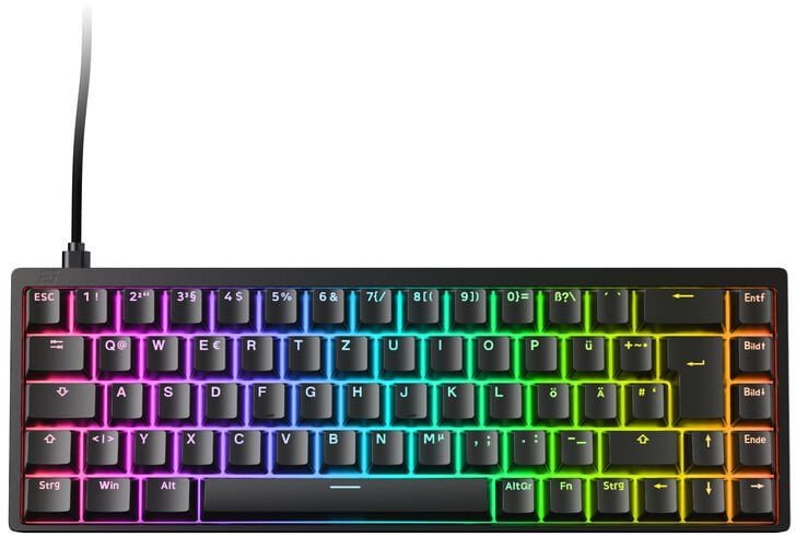 Endgame Gear KB65HE 8k Gaming-Tastatur, Hall Effect, 8000Hz, 65%, RGB - Raesha Silent, ISO DE, schwarz EGG-KB65HE-8K-RDE