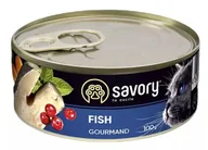 Mokra karma dla kotów - SAVORY Cat Adult Fish 100g (puszka) - miniaturka - grafika 1