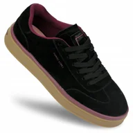 Sneakersy damskie - Buty sportowe damskie Daniel Lopez skórzane SNEAKERSY czarne SS2D4006 40 - miniaturka - grafika 1