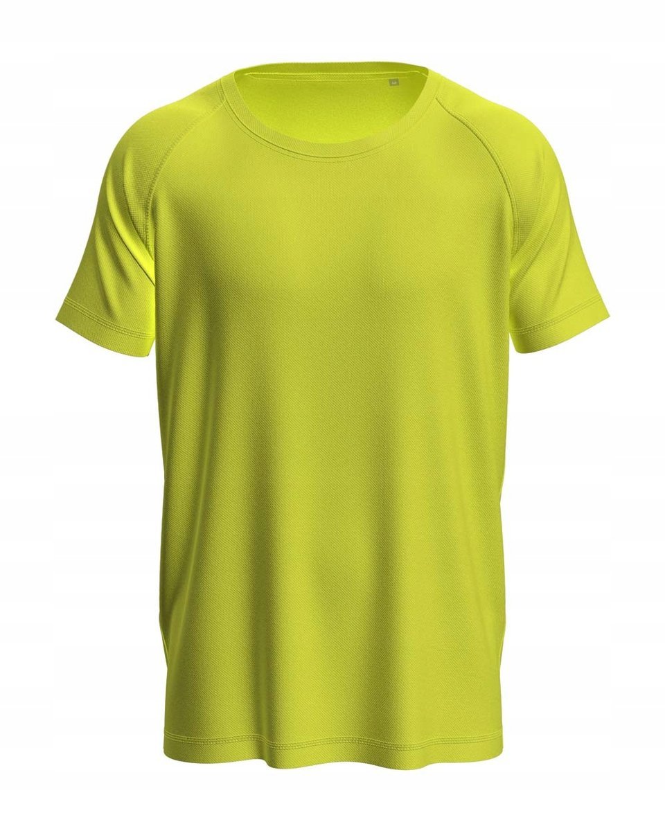 Koszulka męska T-shirt Stedman Active 140 Raglan Men ST8410 Cyber Yellow XL