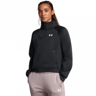 Damska bluza treningowa Under Armour UA Armour Fleece Pro Zip - czarna - Bluzy damskie - miniaturka - grafika 1