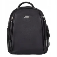 Torebki damskie - ﻿Plecak Skórzany Vezze Aiuto Czarny - miniaturka - grafika 1