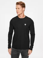 Koszulki męskie - EA7 Emporio Armani Longsleeve 8NPT17 PJRGZ 1200 Czarny Regular Fit - miniaturka - grafika 1