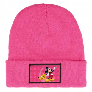 Czapka Zimowa Dziecięca MICKEY PLUTO PIES Myszki Prezent Wzory Różowa - Czapki damskie - miniaturka - grafika 1