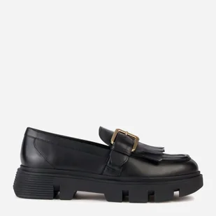 Loafersy damskie skórzane GEOX GEOD36UAC00085C9999 37 Czarne (8056206210257) - Półbuty damskie - miniaturka - grafika 1