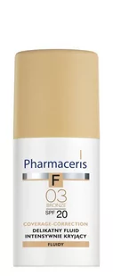 Pharmaceris Pharmaceris f delikatny fluid intensywnie kryjący o przedłużonej trwałości spf 20 bronze 03 brązowy 30 ml - Podkłady do twarzy - miniaturka - grafika 2