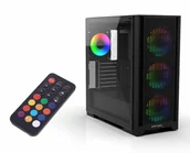 Akcesoria do komputerów stacjonarnych - Inca EMG-17XB zabezpieczenia & uchwyty komputerów Midi Tower Czarny - miniaturka - grafika 1