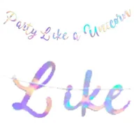 Urodziny dziecka - Ginger Ray Baner "Jednorożec - Party Like a Unicorn", Ginger Ray, 150 cm GRPCOB-77 - miniaturka - grafika 1