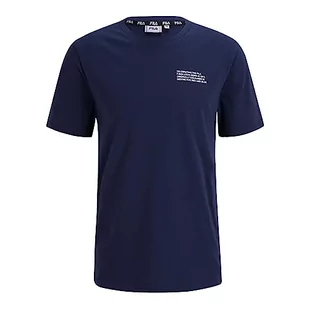 FILA Męski t-shirt BORNE Regular Graphic z nadrukiem, niebieski (Medieval Blue), XL, Medieval Blue, XL - Koszulki męskie - miniaturka - grafika 1