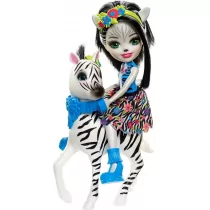 Mattel ENCHANTIMALS Zestaw Zelena Zebra - Lalki dla dziewczynek - miniaturka - grafika 1