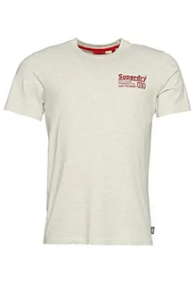 Koszulki męskie - Koszulka męska z nadrukiem Superdry, Mcqueen Marl, XXL - grafika 1