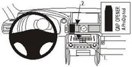 Uchwyty samochodowe do telefonów - Brodit ProClip uchwyt do Lexus Seria RC 2014-2024 - miniaturka - grafika 1