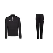 Koszulki i topy damskie - adidas ENTRADA22 TRAINING TOP AND TRAINING BOTTOMS YOUTH, Black, 7-8 Years - miniaturka - grafika 1