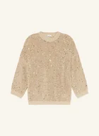 Moda i Uroda OUTLET - Peserico Sweter Z Cekinami beige - miniaturka - grafika 1