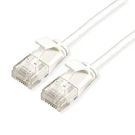 Kable miedziane - Roline 21.15.0978 RJ45 kabel sieciowy, kabel krosowy CAT 6a U/UTP 0,15 m biały - miniaturka - grafika 1