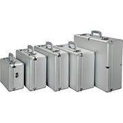 Teczki i aktówki - Alumaxx wielofunkcyjna ze wzorem aluminiowa walizka Stratos i z piankową wkładką aluminiową Srebrny 45135 - miniaturka - grafika 1